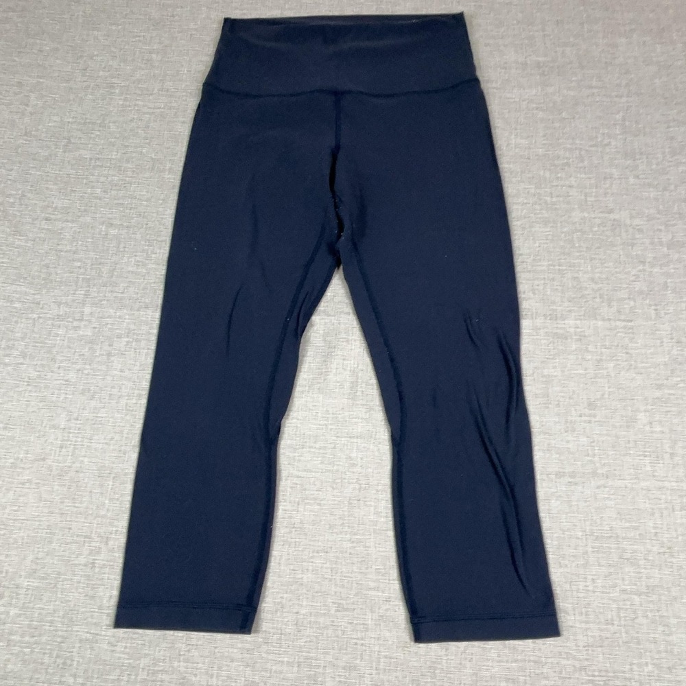 Lululemon Leggings‎ Womens S Black High Rise Capri Yoga Pants Athletic Gym